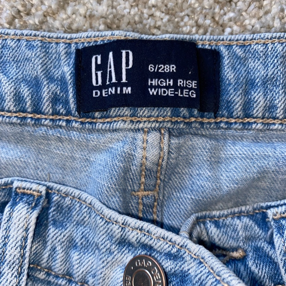 Gap, wide, leg, high-rise jeans